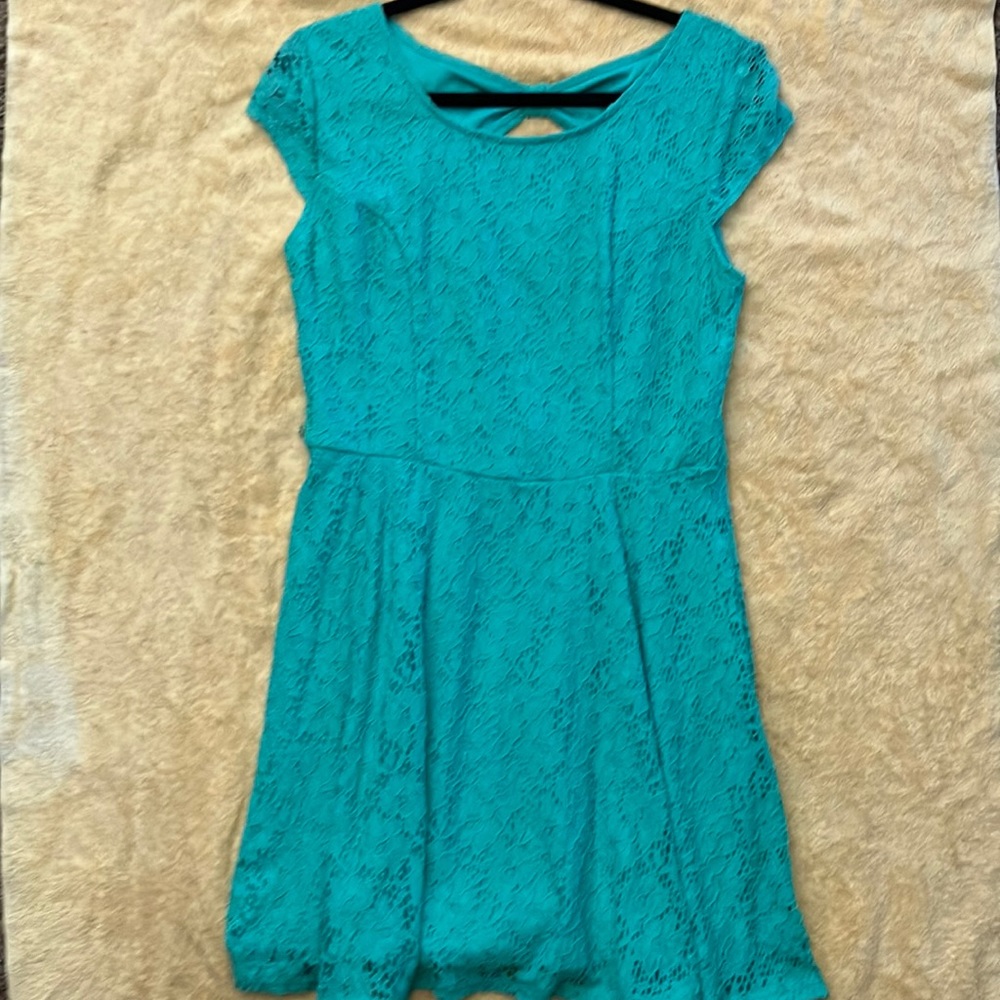 Teal dress